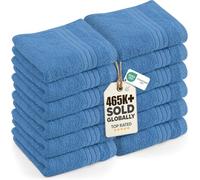Utopia Towels - 12 Pack Luxury Wash Cloths Set (30 x 30 CM) 100% Cotton Ring Spun, Highly Absorbent and Soft Feel Washcloths for Bathroom, Spa, Gym, and Face Towel (Electric Blue)
