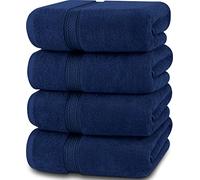 Utopia Towels - 16 Piece Bath Towels Set (69 x 137 CM) - Premium 100% Ring Spun Cotton - Quick Dry, Highly Absorbent, Soft Feel Towels, Perfect for Daily Use (Navy)