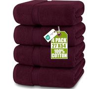 Utopia Towels - 4 Pack Premium 600gsm 100% Ring Spun Cotton Bath Towel Set - Quick Drying, Highly Absorbent, Soft Touch, Perfect for Everyday Use