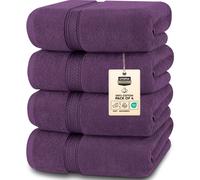 Utopia Towels 4 Piece Bath Towels Set 69 x 137 CM Premium 100 Ring Spun Cotton Quick Dry Highly Absorbent Soft Feel Towels Perfect for Daily U