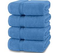 Utopia Towels - 4 Piece Bath Towels Set (69 x 137 CM) - Premium 100% Ring Spun Cotton - Quick Dry, Highly Absorbent, Soft Feel Towels, Perfect for Daily Use (Electric Blue)