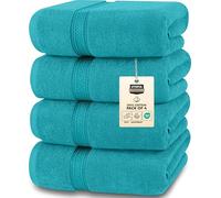Utopia Towels - 4 Piece Bath Towels Set (69 x 137 CM) - Premium 100% Ring Spun Cotton - Quick Dry, Highly Absorbent, Soft Feel Towels, Perfect for Daily Use (Turquoise)