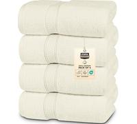 Utopia Towels - 4 Piece Bath Towels Set (69 x 137 CM) - Premium 100% Ring Spun Cotton - Quick Dry, Highly Absorbent, Soft Feel Towels, Perfect for Daily Use (Ivory)