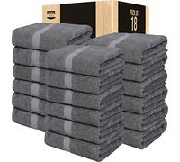 Utopia Towels - 6 Pack Bath Towel Set, 60 x 120 cm, 100% Cotton, Grey