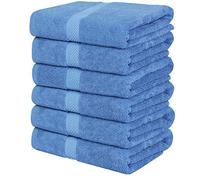 Utopia Towels - 6 Pack Bath Towel Set, 60 x 120 cm, Cotton, Eletric Blue