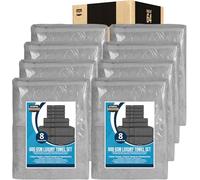 Utopia Towels 64 Piece Towel Set, 100% Cotton, Cool Grey