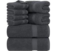 Utopia Towels 64 Piece Towel Set, 100% Cotton, Gray | 16 Bath Towels, 16 Hand Towels and 32 Washcloths Cotton Hotel Quality Super Soft, Highly Absorbent, Machine Washable