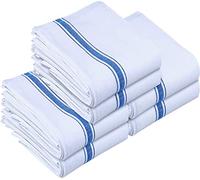 Utopia Towels - Dish Towel, 15x25 Inches, 100% Ring Spun Cotton Super Absorbent Linen Kitchen Towels, Soft Reusable Cleaning Bar and Tea Towels Set (6 Pack, Blue)