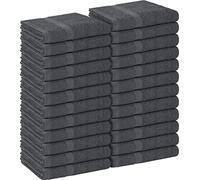 Utopia Towels Grey Salon Towels, Pack of 24 (Not Bleach Proof, 16 x 27 Inches) Highly Absorbent Towels for Hand, Gym, Beauty, Hair, Spa, and Home Hair Care