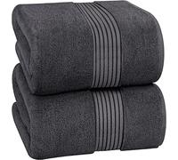 Utopia Towels - Luxurious Bath Sheet 8 Pack 90 x 180 cm, 100% Cotton, Grey