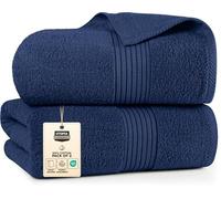 Utopia Towels - Luxurious Jumbo Bath Sheet - 100% Combed Ring-Spun Cotton, Ultra Soft and Highly Absorbent, Thick Large Bathroom Towels 90 x 180 CM's, Large Bathroom Towel (Navy)