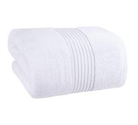 Utopia Towels - Luxurious Jumbo Bath Sheet - 100% Combed Ring-Spun Cotton, Ultra Soft and Highly Absorbent, Thick Large Bathroom Towels 90 x 180 CM's, Large Bathroom Towel (White)
