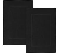 Utopia Towels Luxury Ringspun Cotton Bath Mat Luxury Size Maximum Absorbency Machine Washable 2Pack (21" X 34") Black