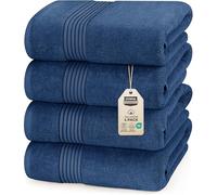 Utopia Towels - Navy Bath Towel Set - Luxurious 700 GSM 100% Ring Spun Cotton - Quick Dry, Highly Absorbent, Soft Touch, Perfect for Everyday Use (4 Pack)