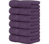 Utopia Towels - Premium Hand Towels - 100% Combed Ring Spun Cotton, Ultra Soft and Highly Absorbent, Exrta Large Thick Hand towels 41 x 71 cm, Hotel & Spa Quality Hand Towels (6-Pack) (Plum)
