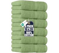 Utopia Towels - Premium Hand Towels - 100% Combed Ring Spun Cotton, Ultra Soft and Highly Absorbent, Extra Large Thick Hand towels 41 x 71 cm, Hotel & Spa Quality Hand Towels (6-Pack) (Sage Green)
