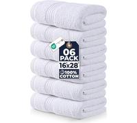 Utopia Towels - Premium Hand Towels - 100% Combed Ring Spun Cotton, Ultra Soft and Highly Absorbent, Extra Large Thick Guest Towels 41 x 71 cm, Hotel & Spa Quality Hand Towels (6-Pack) (White)