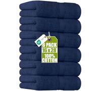 Utopia Towels - Premium Hand Towels - 100% Combed Ring Spun Cotton, Ultra Soft and Highly Absorbent, Extra Large Thick Hand towels 41 x 71 cm, Hotel & Spa Quality Hand Towels (6-Pack) (Navy)