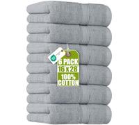 Utopia Towels Premium Hand Towels 41 x 71 cm, 6-Pack Cool Grey