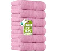 Utopia Towels Premium Hand Towels 41 x 71 cm, 6-Pack Pink