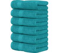 Utopia Towels Premium Hand Towels Turquoise - 100% Combed Ring-Spun Cotton, Ultra Soft and Highly Absorbent, Thick Hand Towels 41 x 71 CM, Hand Towels (6-Pack)