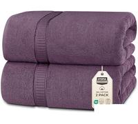 Utopia Towels - Premium Jumbo Bath Sheet (90 x 180 cm, 2 Pack) -100% Ring Spun Cotton Highly Absorbent and Quick Dry Extra Large Bath Sheet - Super Soft Hotel Quality Towel (Plum)
