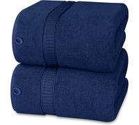 Utopia Towels - Premium Jumbo Bath Sheet (90 x 180 cm, 8 Pack) - 100% Ring Spun Cotton Highly Absorbent and Quick Dry Extra Large Bath Sheet - Super Soft Hotel Quality Towel (Navy)