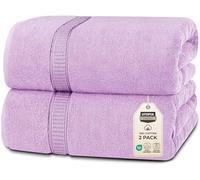 Utopia Towels - Premium Jumbo Bath Sheet (90 x 180 cm, 8 Pack) - 100% Ring Spun Cotton Highly Absorbent and Quick Dry Extra Large Bath Sheet - Super Soft Hotel Quality Towel (Lavender)
