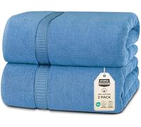 Utopia Towels - Premium Jumbo Bath Sheet (90 x 180 cm, 8 Pack) - 100% Ring Spun Cotton Highly Absorbent and Quick Dry Extra Large Bath Sheet - Super Soft Hotel Quality Towel (Electric Blue)