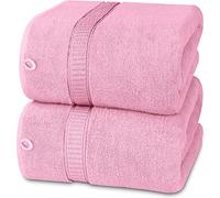 Utopia Towels - Premium Jumbo Bath Sheet (90 x 180 cm, 8 Pack) - 100% Ring Spun Cotton Highly Absorbent and Quick Dry Extra Large Bath Sheet - Super Soft Hotel Quality Towel (Pink)