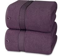 Utopia Towels - Premium Jumbo Bath Sheet (90 x 180 cm, 8 Pack) -100% Ring Spun Cotton Highly Absorbent and Quick Dry Extra Large Bath Sheet - Super Soft Hotel Quality Towel (Plum)