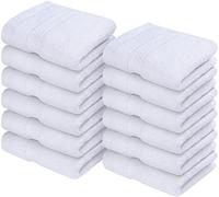 Utopia Towels Premium Washcloth Set (30 x 30 CM, 252 Pack) 100% Cotton Flannel Face Cloths, Highly Absorbent and Soft Feel Fingertip Towels (White)
