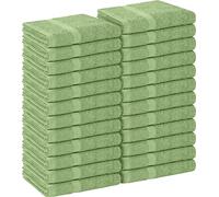 Utopia Towels Sage Green Salon Towels, Pack of 24 (Not Bleach Proof, 16 x 27 Inches) Highly Absorbent Towels for Hand, Gym, Beauty, Hair, Spa, and Home Hair Care