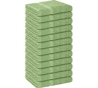 Utopia Towels, Salon Towel, Pack of 12, Not Bleach Proof, 16 by 27 Inches, Highly Absorbent Cotton Towels for Hand, Gym, Beauty, Spa, and Home Hair Care, Sage Green