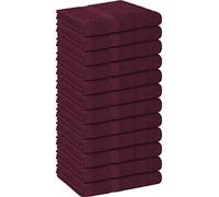 Utopia Towels, Salon Towel, Pack of 12, Not Bleach Proof, 16 by 27 Inches, Highly Absorbent Cotton Towels for Hand, Gym, Beauty, Spa, and Home Hair Care, Burgundy