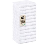 Utopia Towels - Salon Towel, Pack of 12 (Not Bleach Proof, 16x27 Inches) Highly Absorbent Cotton Towels for Hand, Gym, Beauty, Spa, and Home Hair Care, White