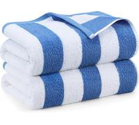Utopia Towels Utopia Towels - Premium Quality Beach Towel 100% Ring Spun Cotton Jumbo Bath Sheet, 600 GSM Highly Absorbent, Super Soft and Quick Dry Towel (Blue, 2)