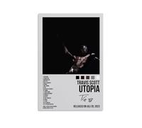 Utopia-Travis ScottWaterproof And Stain Resistant Decorative Paintings Living Room Bedroom, Office Hanging Paintings Free Framing High-definition Posters Creative Home DecorUnframe-style16x24inch(40x6