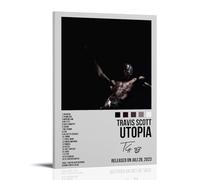 Utopia-Travis ScottWaterproof And Stain Resistant Decorative Paintings Living Room Bedroom, Office Hanging Paintings Free Framing High-definition Posters Creative Home DecorFrame-style24x36inch(60x90c