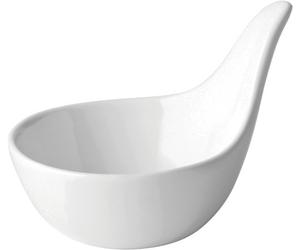 Utopia Z06015 Fine China Handled Tasting Dish, 2.5", 7 cm, 1.75 oz., 5 nton Black (Pack of 6)