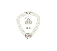 Utopiat Audrey Style Pearl Jewelry Flapper Costume 3 piece Set for Girls Inspired By BAT's (7+ years)