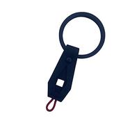 Utopicar Key Fob Holder Keychain - Durable Car Key Chain, Hypalon Kevlar Lanyard Rope Compatible with Tesla Model 3, Y, X, S, Black-red-string, Medium