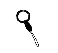 Utopicar Key Fob Holder Keychain - Durable Car Key Chain, Hypalon Kevlar Lanyard Rope Compatible with Tesla Model 3, Y, X, S, Red-red-string, 1.25" ring