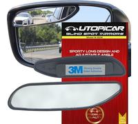 Utopicar Long Blind Spot Car Mirror - Aesthetic Convex Blindspot Mirrors, Engineered Design for Side Mirror (Blindspot), Up/Down Adjustable Car Blind Spot Mirror, Rear View Blind Spot Mirrors (2 Pack)