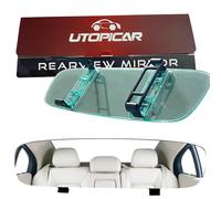 UTOPICAR Universal Car Rear View Mirror - Clip On, Wide Angle & Panoramic, Blind Spot Elimination