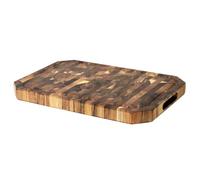 Utoplike Acacia Cutting Board, End Grain Reversible Butcher Block 43 x 30.5 cm with Juice Groove and Handles, Wood Chopping Board for Meat, Vegetables, and Cheese, Thick 3.5 cm