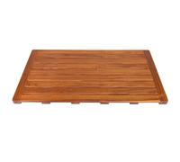 Utoplike Teak Bath Mat, Large Wood Shower Mats for Bathroom, 80.5L x 45.5W cm Sturdy Floor Mat for Indoor Spa or Outdoor