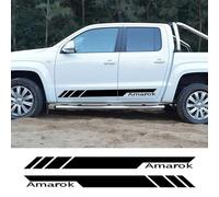 UTOYA 2PCS Car Door Side Skirt Stripes PVC Stickers Pickup Graphic Decor Vinyl Film Decals,Fit for VW Amarok Auto Accessories