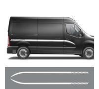 UTOYA 2PCS Car Door Waist Lines Decor Stickers Motorhome Van Auto Styling Graphics Vinyl Decals, Fit for Renault Master Accessories