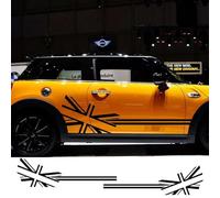 UTOYA 2pcs Car Sticker Flag Style Side Stripe Decals,Fit for Mini Cooper R56 R57 R58 R50 R52 R53 R59 R61 R60 F60 F55 F56 F54